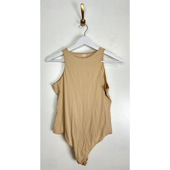 SKIMS Fits Everybody High Neck Bodysuit in Clay Size X-Large - Picture 4 of 6